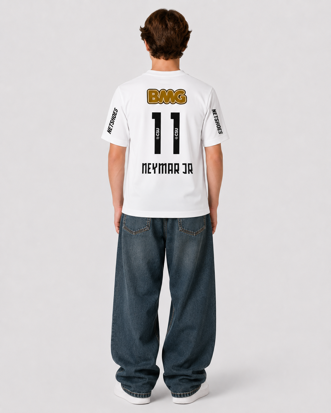 Santos FC 2012-13 retro home jersey featuring Neymar Jr