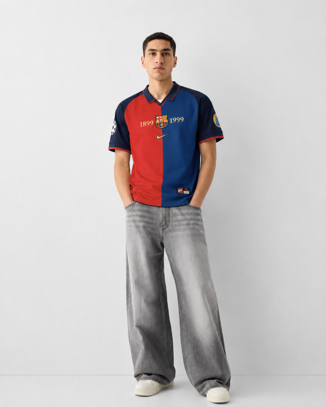 Puyol FC Barcelona 1999 Centenary Retro Home Jersey