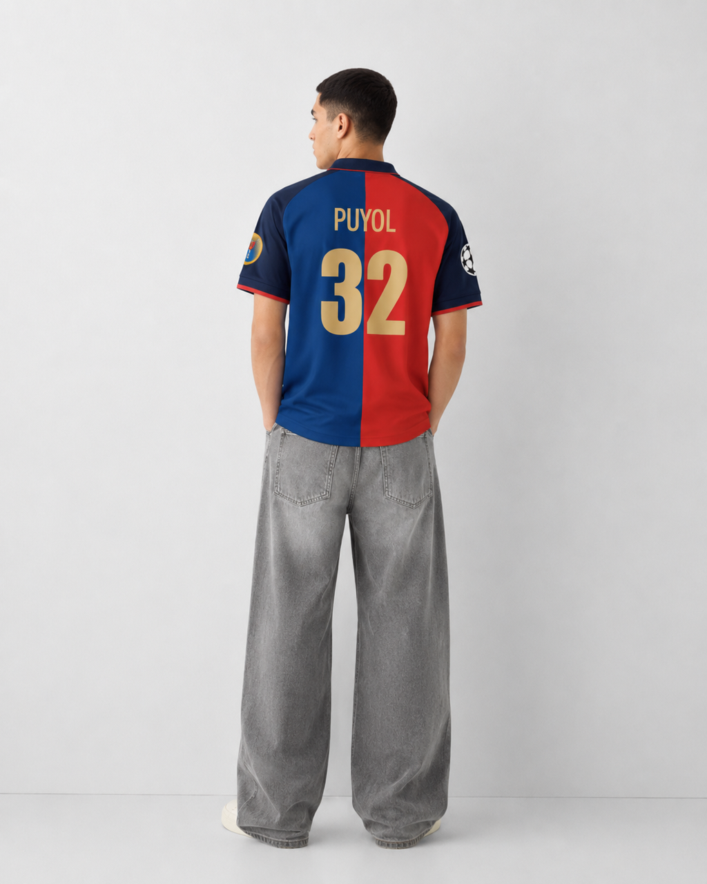 Puyol FC Barcelona 1999 Centenary Retro Home Jersey