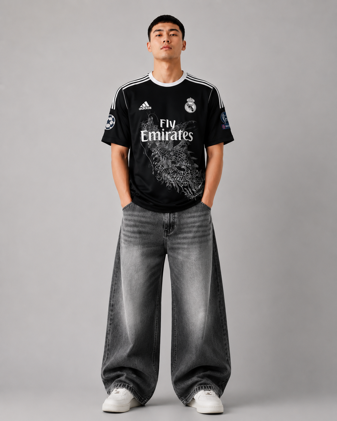 Adidas x Yohji Yamamoto Real Madrid 2014/15 "Dragon" third kit jersey
