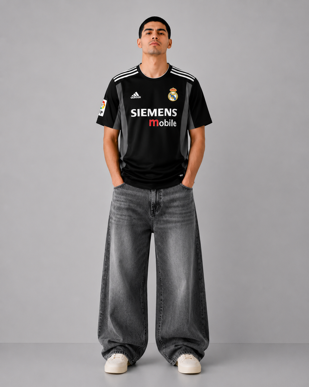 Roberto Carlos Adidas Real Madrid Away Shirt