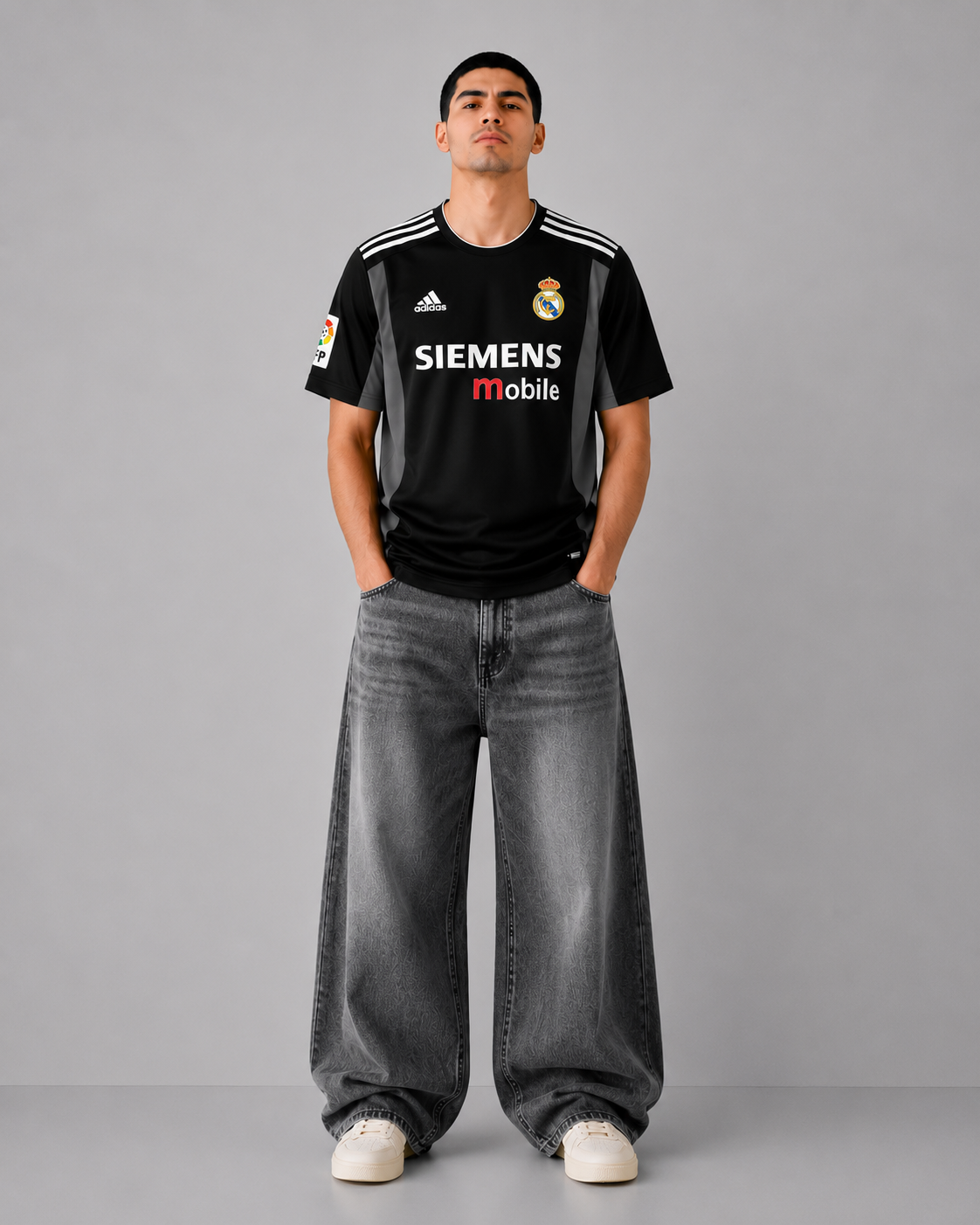Roberto Carlos Adidas Real Madrid Away Shirt