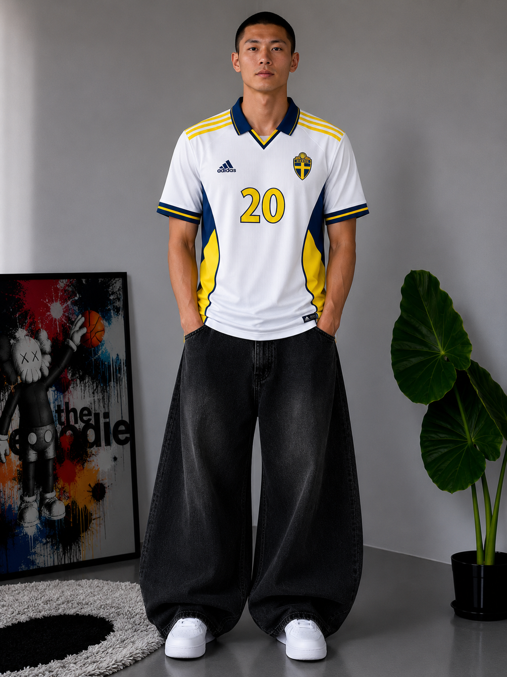 Henrik Larsson Swedan Five Sleeves Embroidery