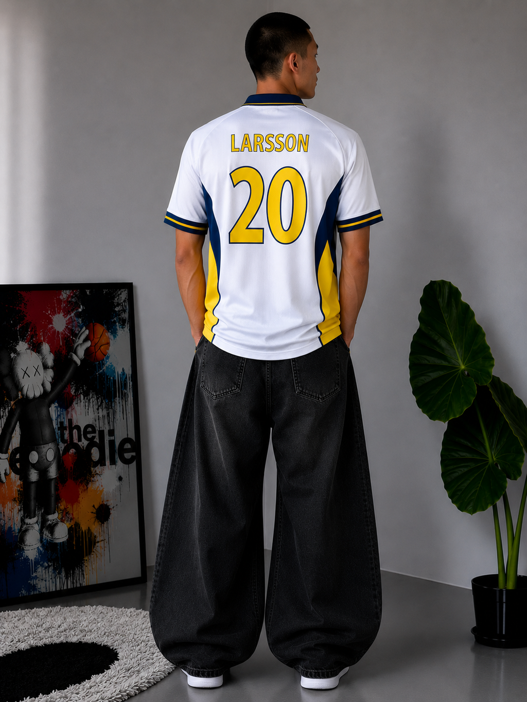 Henrik Larsson Swedan Five Sleeves Embroidery