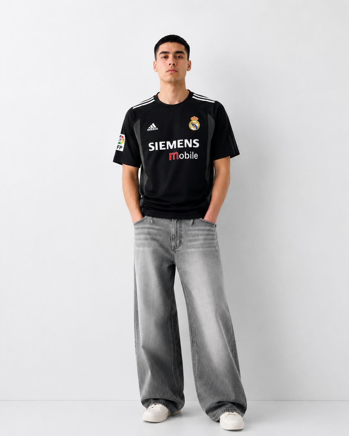 Roberto Carlos Adidas Real Madrid Away Shirt
