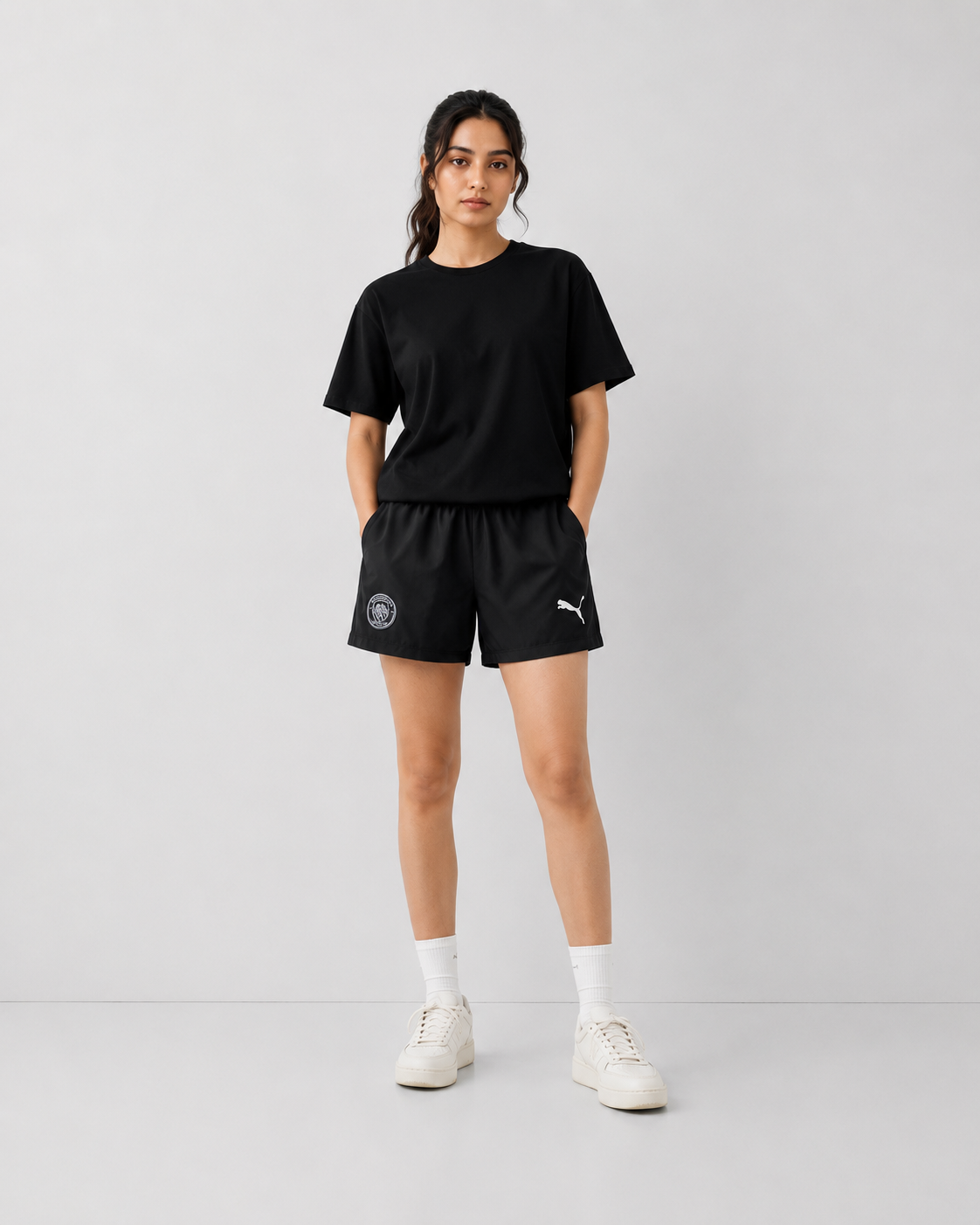 Manchester City DOTKNIT  PLAIN BLACK EMBROIDERY