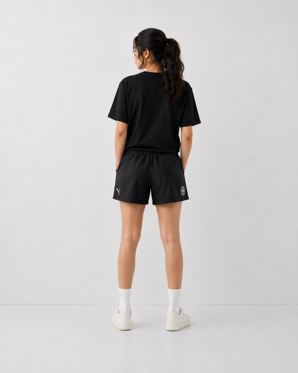 Manchester City DOTKNIT  PLAIN BLACK EMBROIDERY