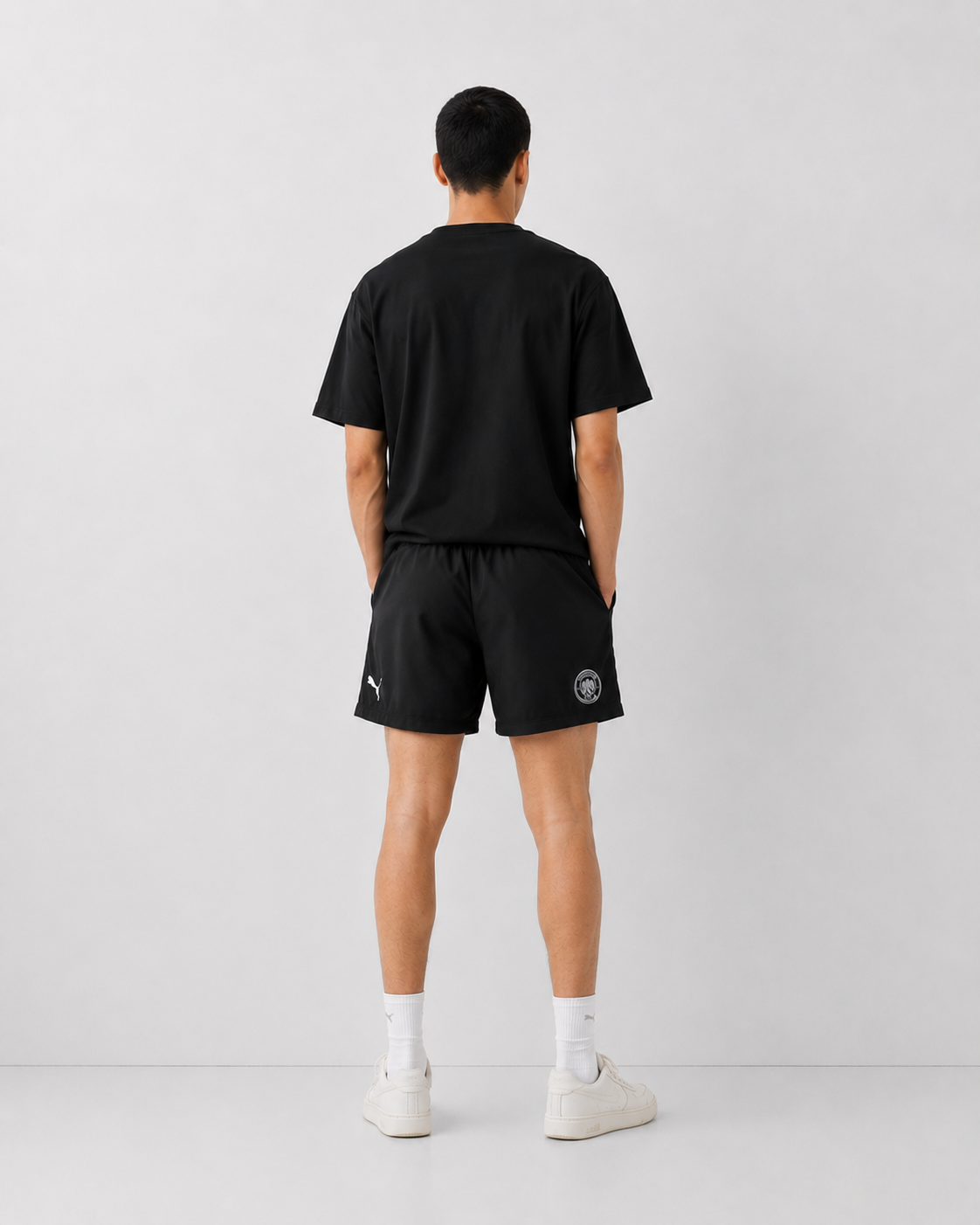 Manchester City DOTKNIT  PLAIN BLACK EMBROIDERY