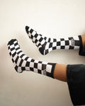 Checkerboard Crew Socks