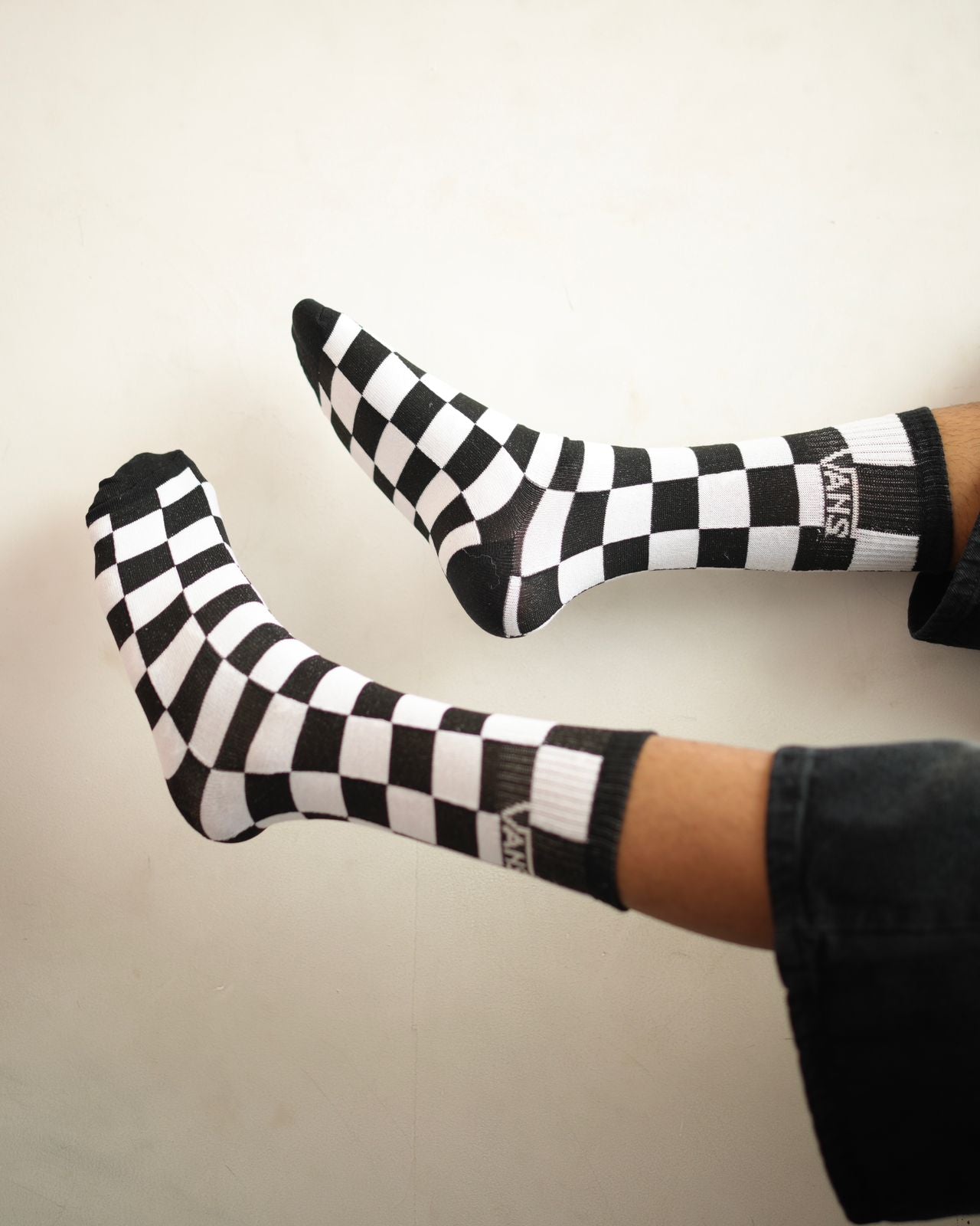 Checkerboard Crew Socks