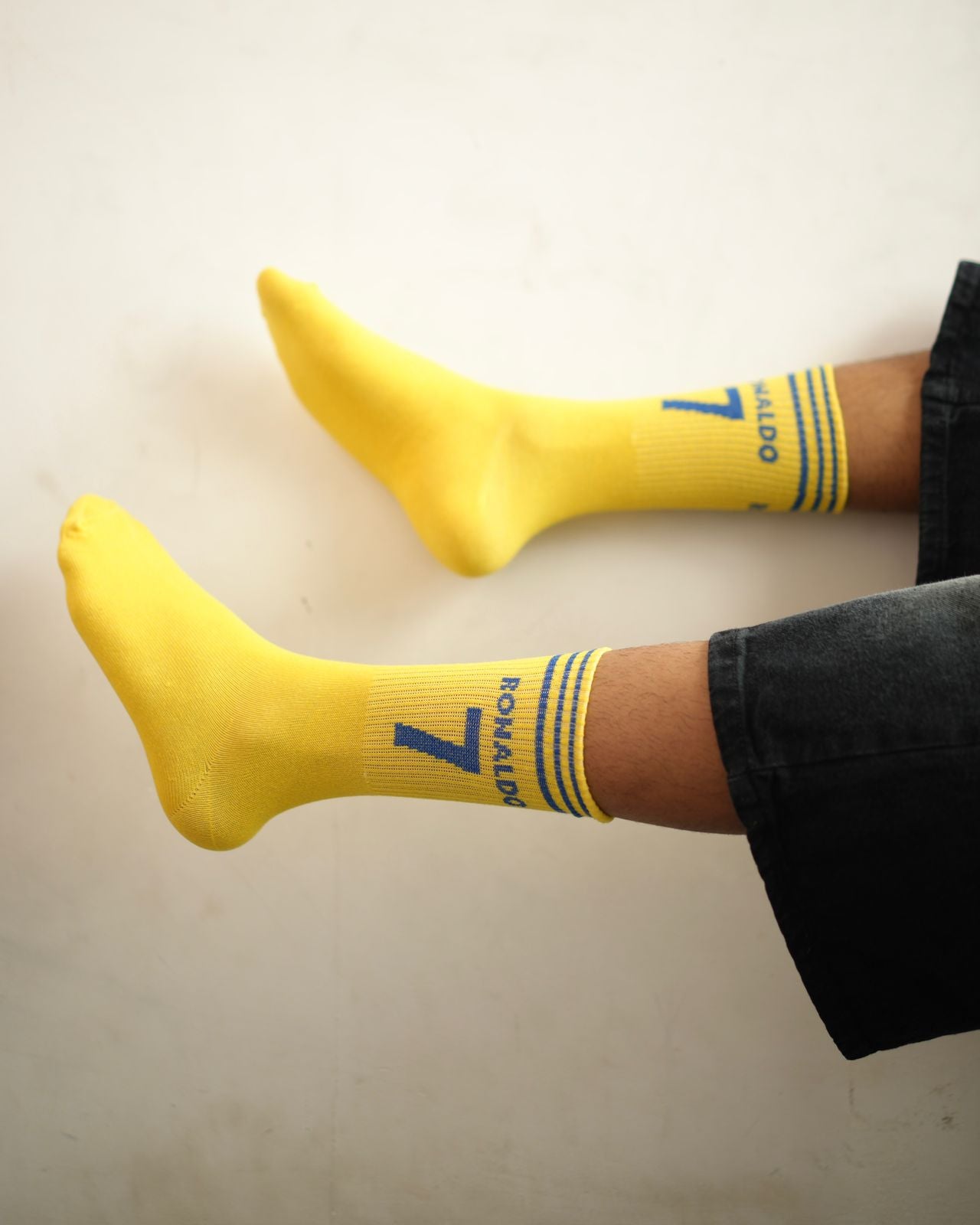 RONALDO 7 Yellow Socks