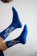 Blue Chelsea F.C. football crew socks